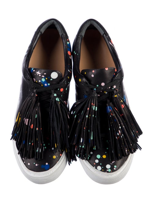 Loeffler Randall Leather Printed Sneakers