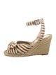 Loeffler Randall Animal Print Bow Accents Espadrilles