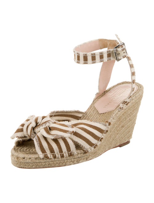 Loeffler Randall Animal Print Bow Accents Espadrilles