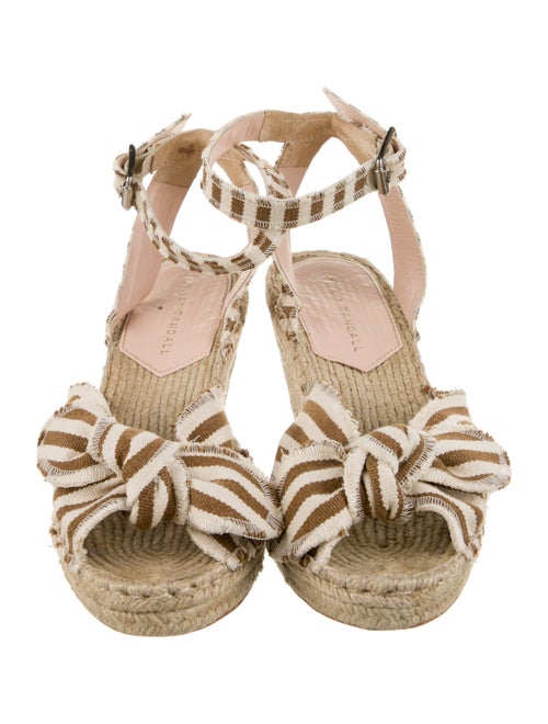 Loeffler Randall Animal Print Bow Accents Espadrilles