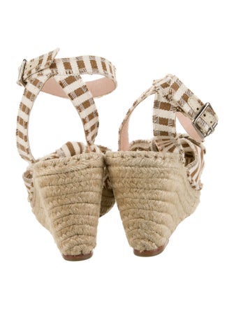 Loeffler Randall Animal Print Bow Accents Espadrilles
