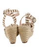 Loeffler Randall Animal Print Bow Accents Espadrilles