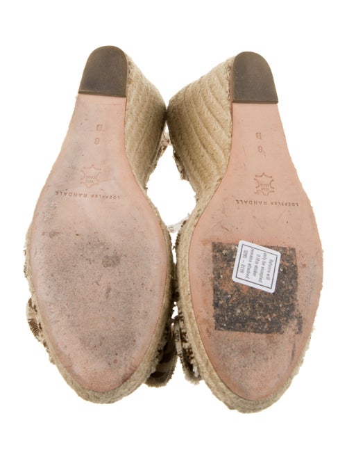 Loeffler Randall Animal Print Bow Accents Espadrilles