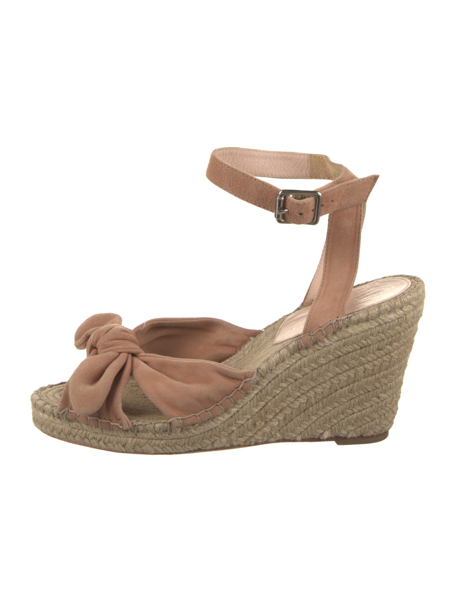 Loeffler Randall Suede Bow Accents Espadrilles