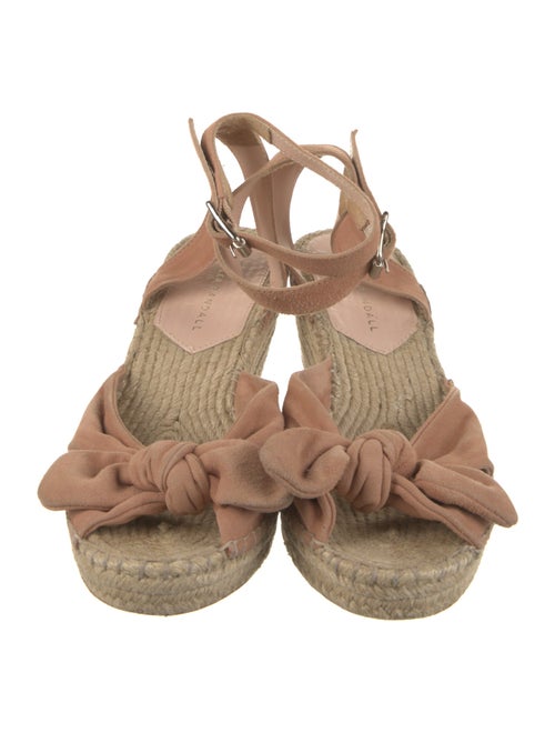Loeffler Randall Suede Bow Accents Espadrilles