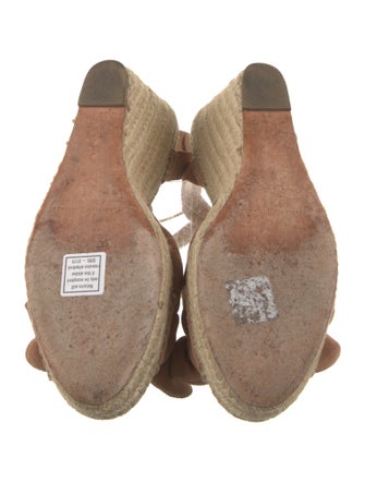 Loeffler Randall Suede Bow Accents Espadrilles