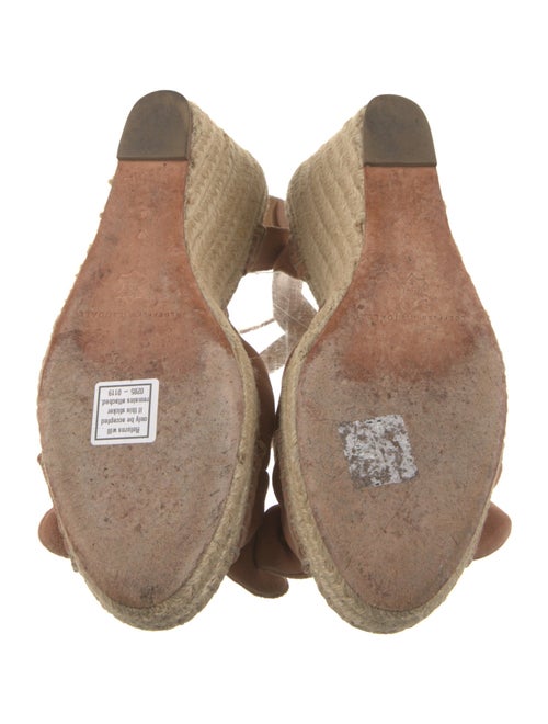 Loeffler Randall Suede Bow Accents Espadrilles