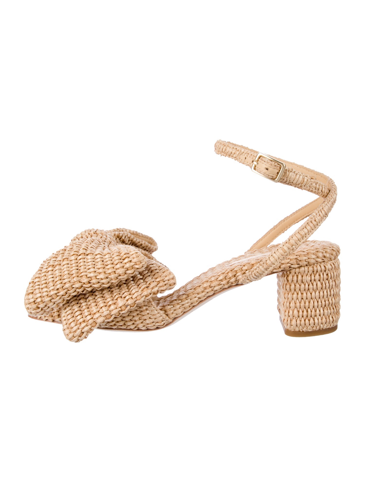 Loeffler Randall Raffia Bow Accents Espadrilles