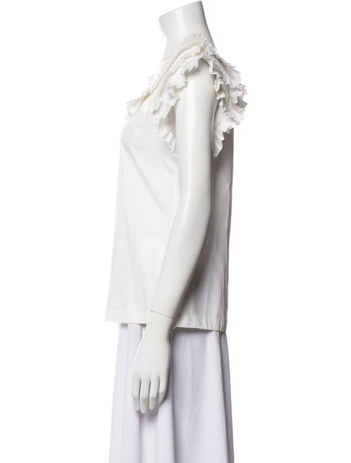 Loeffler Randall Square Neckline Sleeveless Blouse