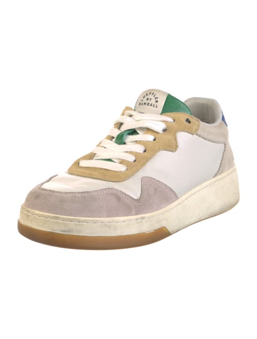 Loeffler Randall Leather Colorblock Pattern Sneakers