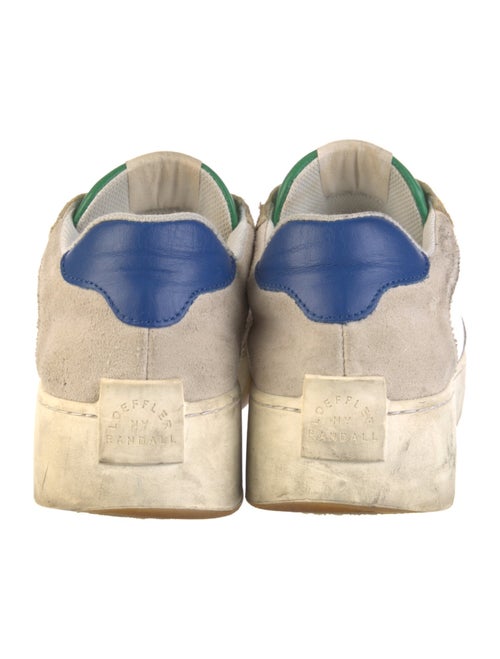 Loeffler Randall Leather Colorblock Pattern Sneakers