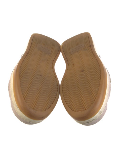 Loeffler Randall Leather Colorblock Pattern Sneakers