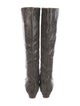 Loeffler Randall Leather Animal Print Boots