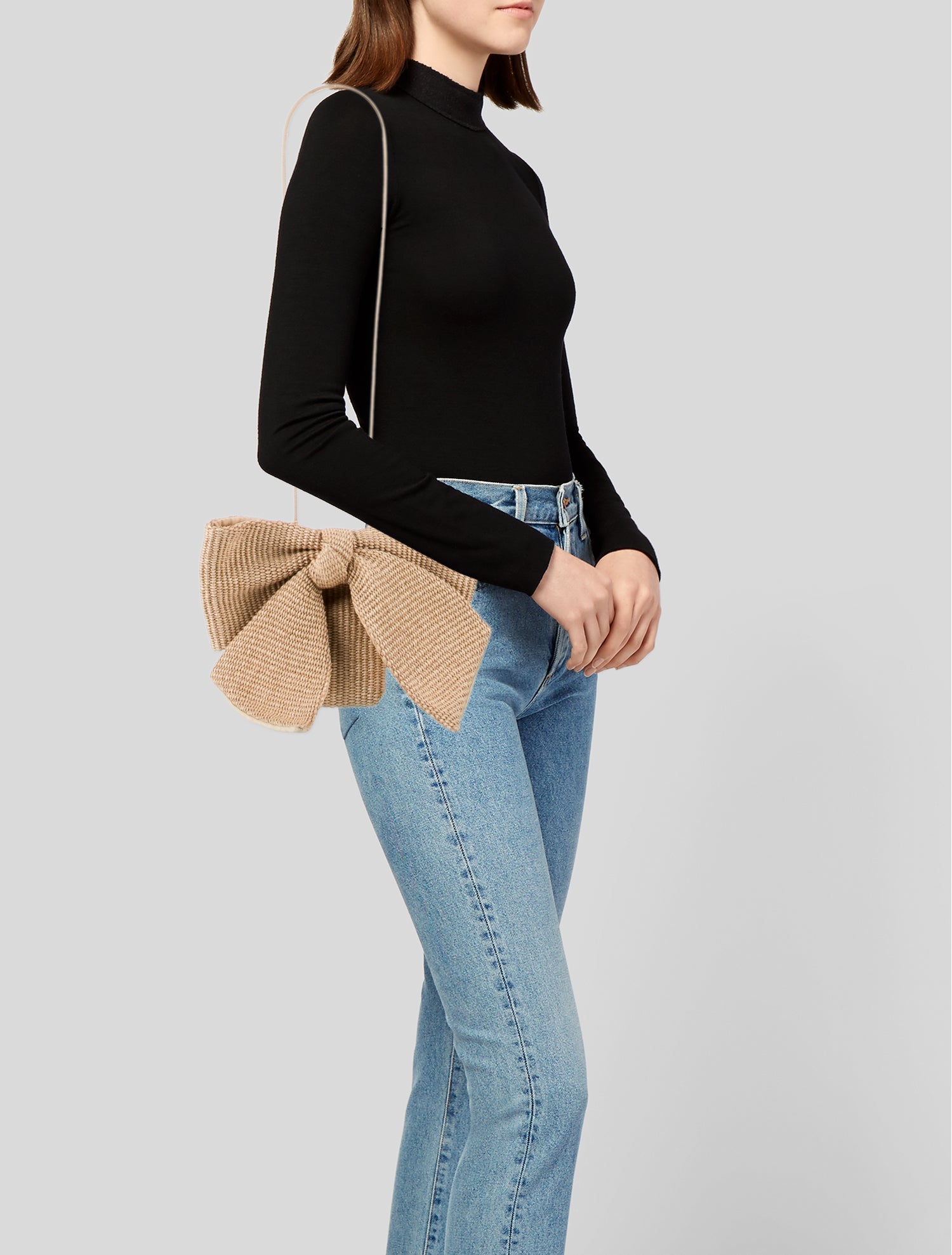 Loeffler Randall Raffia Shoulder Bag