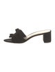 Loeffler Randall Suede Ruffle Embellishment Slides