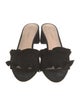 Loeffler Randall Suede Ruffle Embellishment Slides