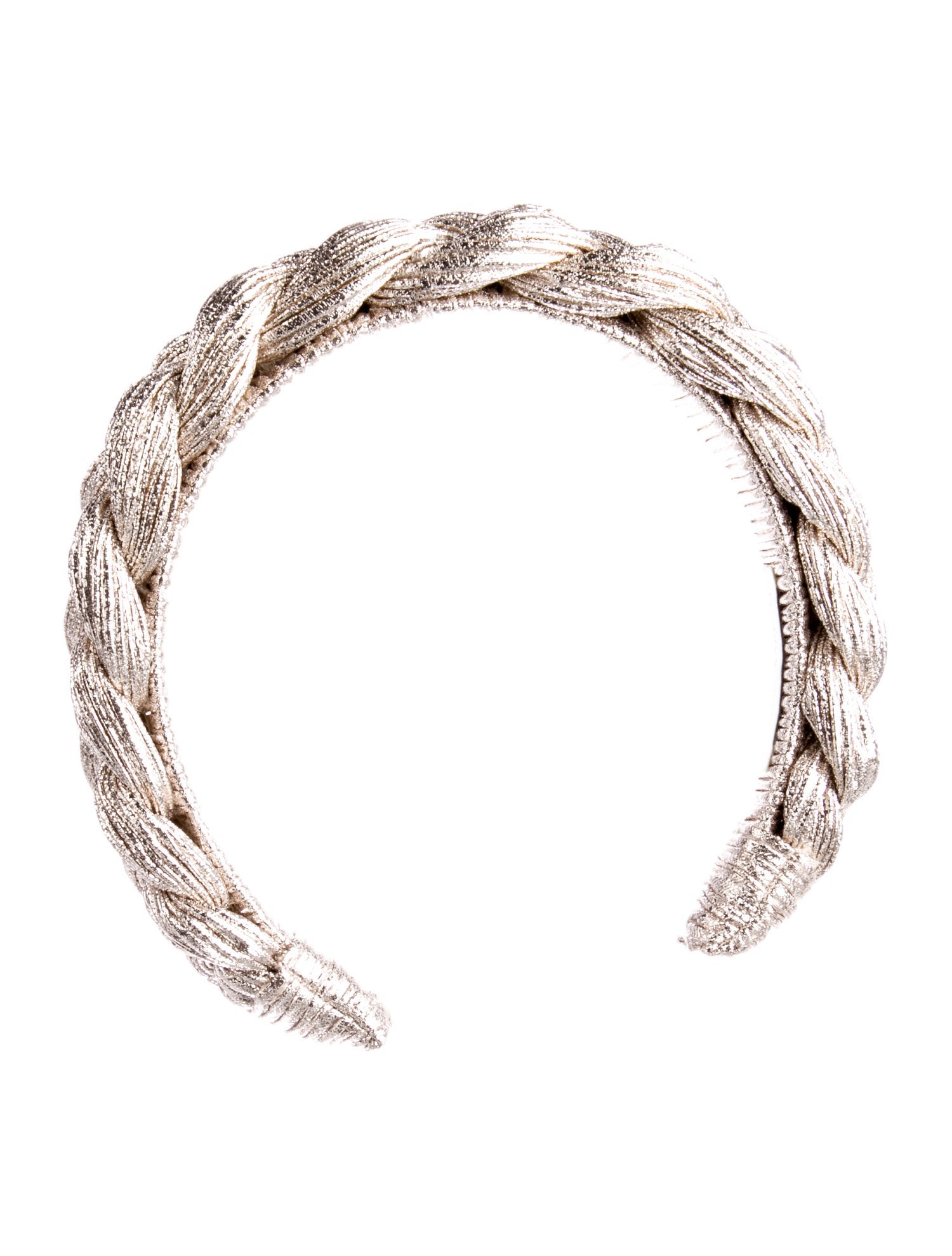 Loeffler Randall Braided Metallic Headband