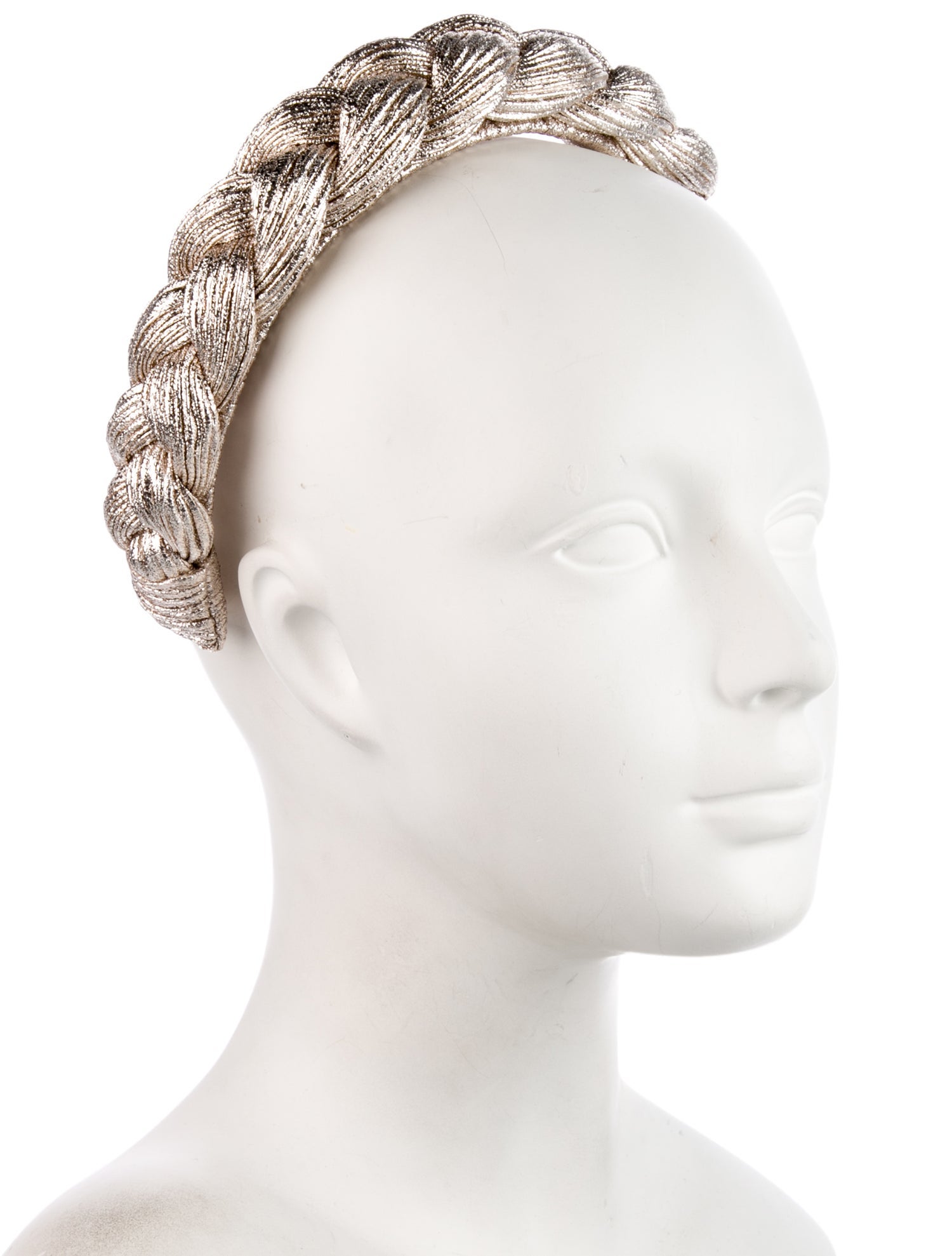 Loeffler Randall Braided Metallic Headband