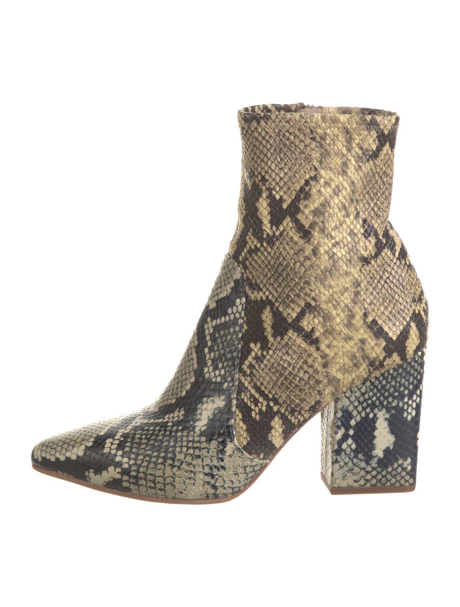 Loeffler Randall Leather Animal Print Boots
