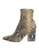 Loeffler Randall Leather Animal Print Boots