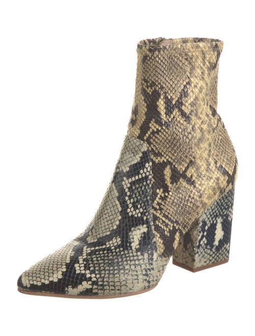 Loeffler Randall Leather Animal Print Boots