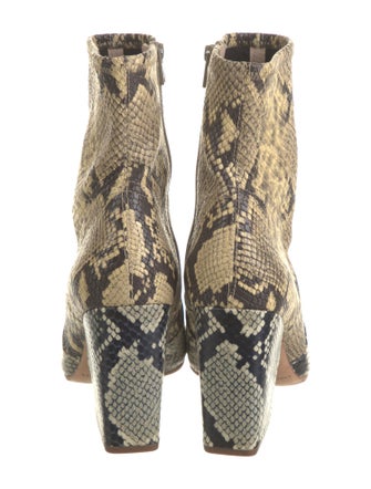 Loeffler Randall Leather Animal Print Boots