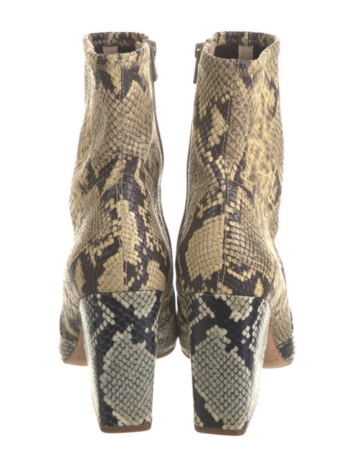 Loeffler Randall Leather Animal Print Boots
