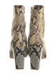 Loeffler Randall Leather Animal Print Boots