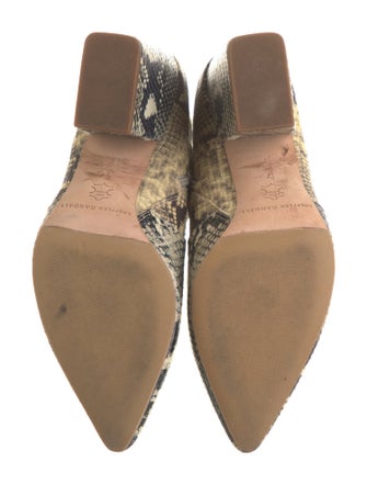 Loeffler Randall Leather Animal Print Boots