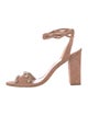 Loeffler Randall Suede Crystal Embellishments Sandals