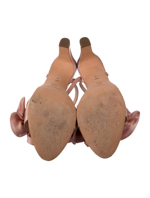 Loeffler Randall Animal Print Ruffle Embellishment Sandals