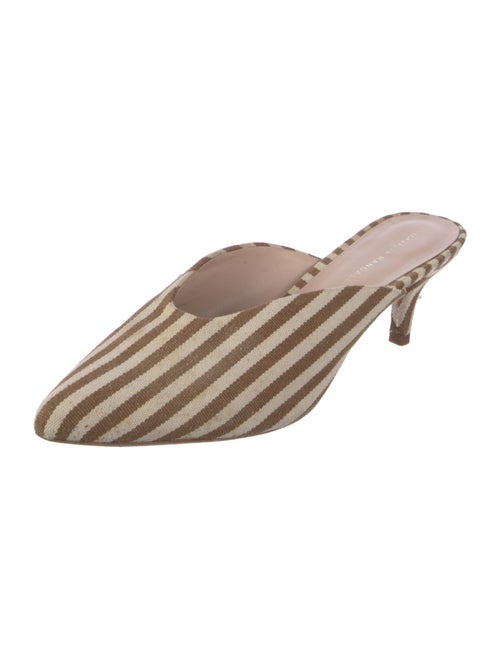 Loeffler Randall Canvas Striped Mules