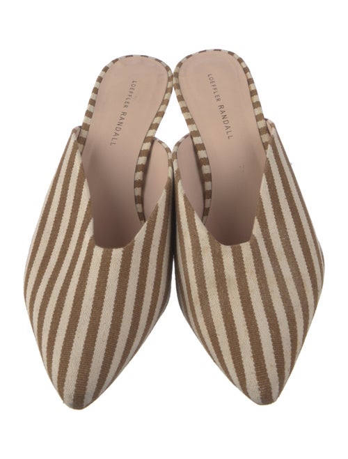 Loeffler Randall Canvas Striped Mules