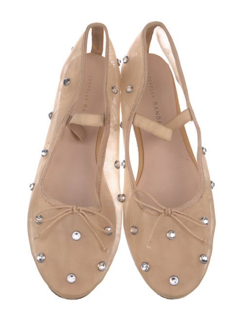 Loeffler Randall Mesh Crystal Embellishments Mary Jane Flats
