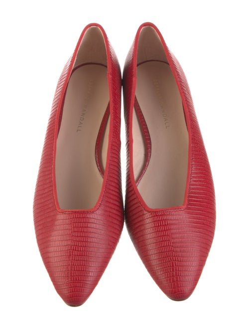 Loeffler Randall Embossed Leather Animal Print Pumps