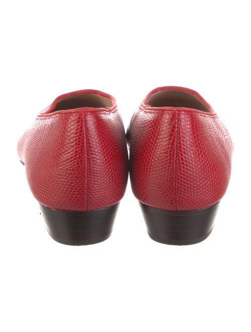 Loeffler Randall Embossed Leather Animal Print Pumps