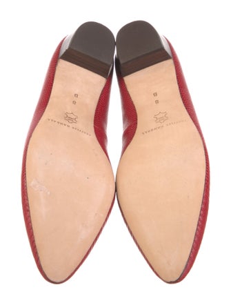 Loeffler Randall Embossed Leather Animal Print Pumps