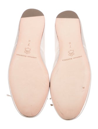 Loeffler Randall Satin Bow Accents Mary Jane Flats