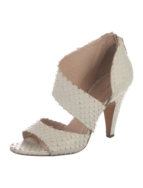 Loeffler Randall Snakeskin Animal Print Sandals