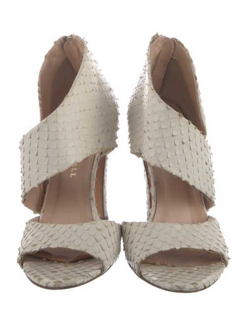 Loeffler Randall Snakeskin Animal Print Sandals
