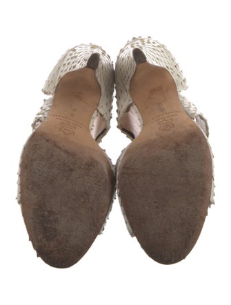 Loeffler Randall Snakeskin Animal Print Sandals