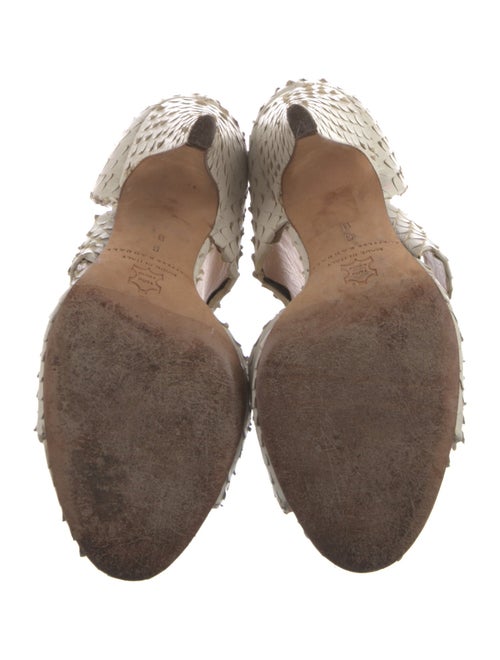 Loeffler Randall Snakeskin Animal Print Sandals