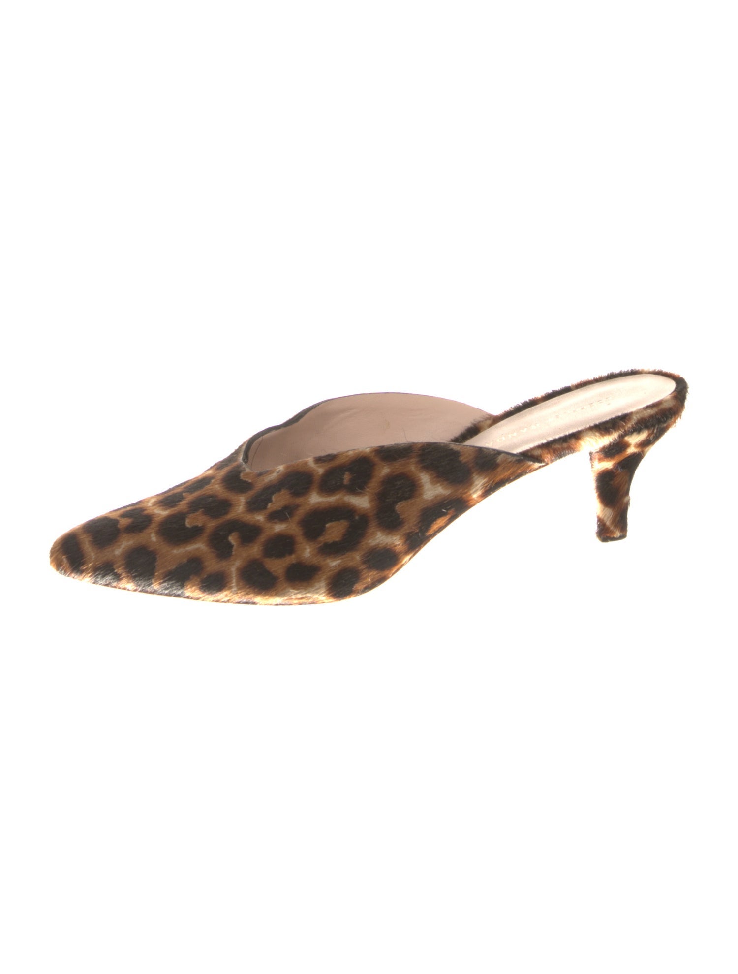 Loeffler Randall Ponyhair Animal Print Mules