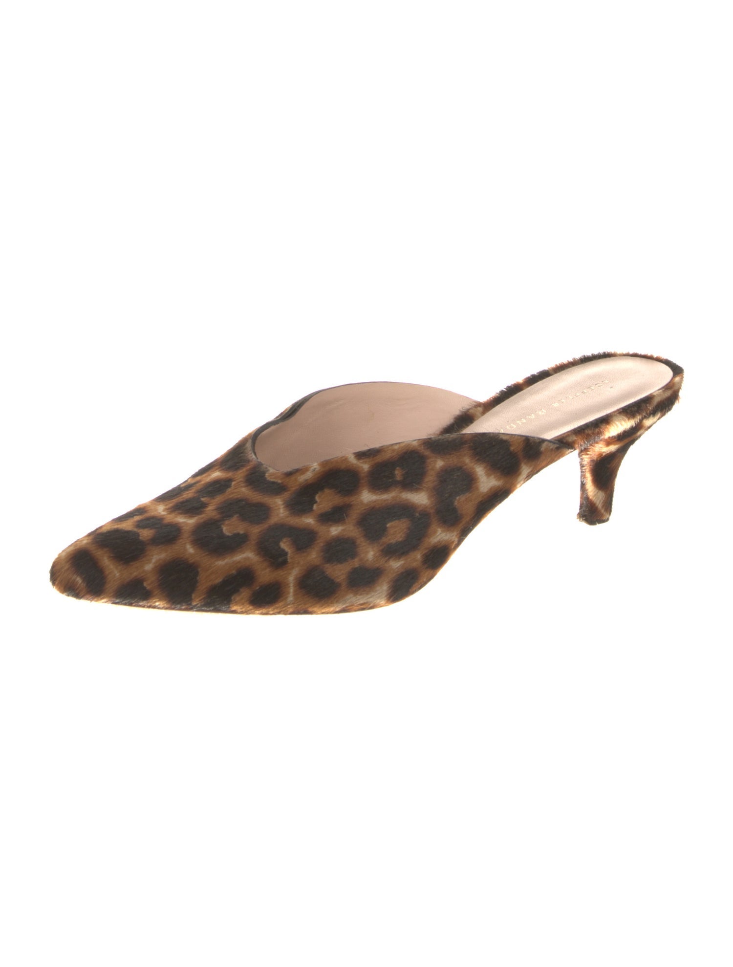Loeffler Randall Ponyhair Animal Print Mules
