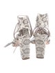 Loeffler Randall Snakeskin Animal Print Gladiator Sandals