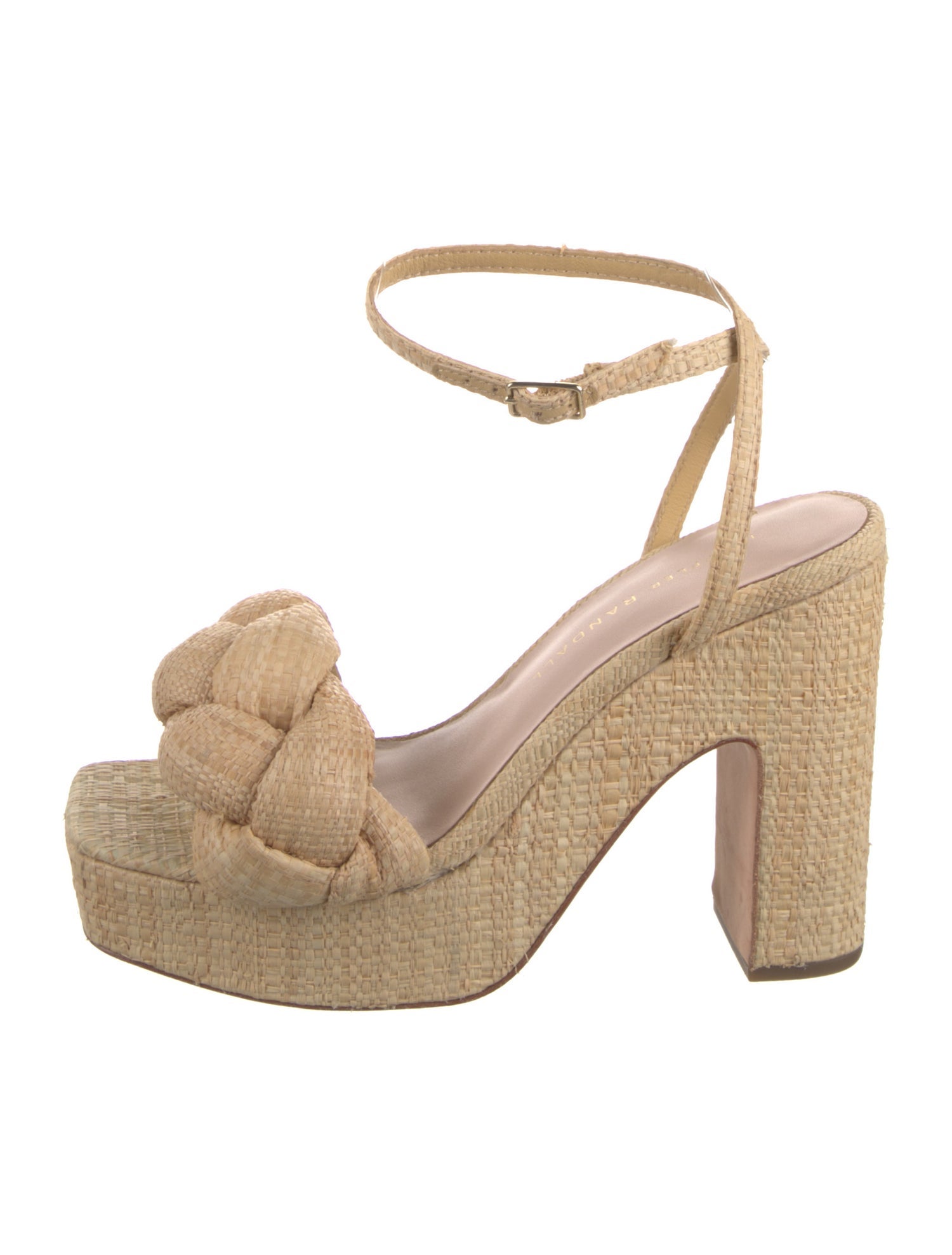 Loeffler Randall Raffia Braided Accents Espadrilles