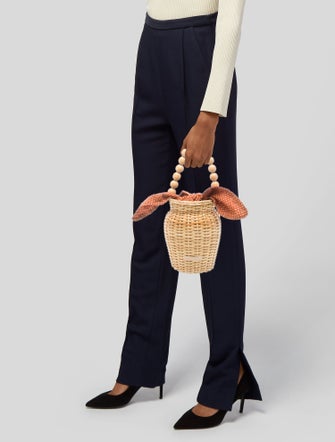 Loeffler Randall Straw Evening Bag