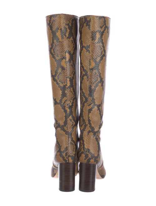 Loeffler Randall Leather Animal Print Boots