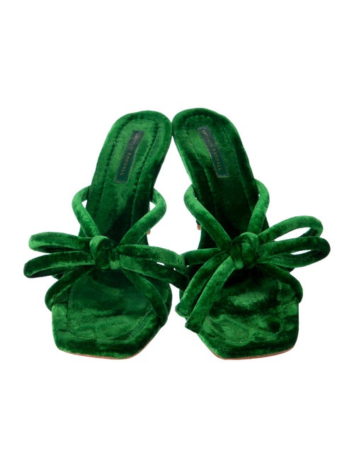 Loeffler Randall Velvet Slides