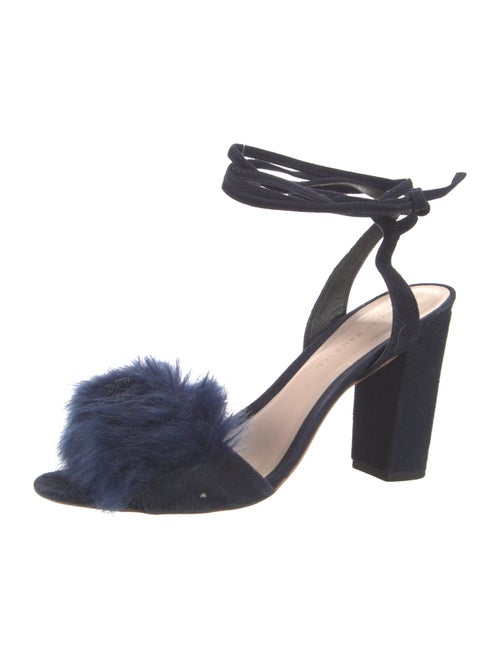 Loeffler Randall Suede Floral Print Sandals